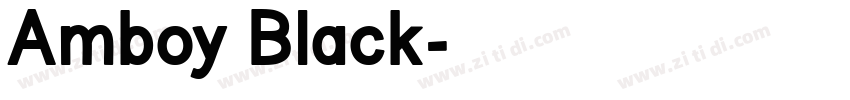 Amboy Black字体转换